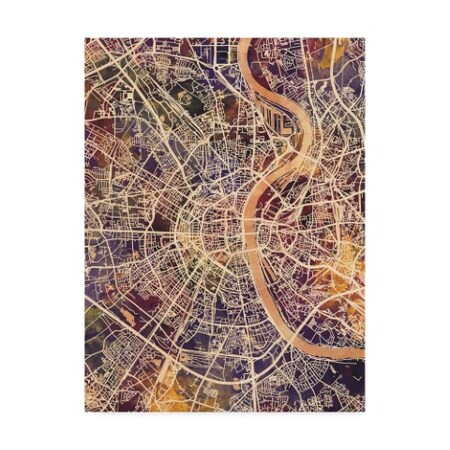 Trademark Fine Art Michael Tompsett 'Cologne Germany City Map Ii' Canvas Art, 18x24 MT02581-C1824GG